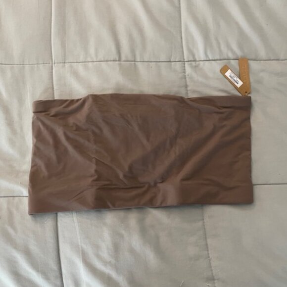 NWT SKIMS Tube Top 4X Brown Umber Shaper Shapewear Pullover Minimalist Neutral - Picture 4 of 5